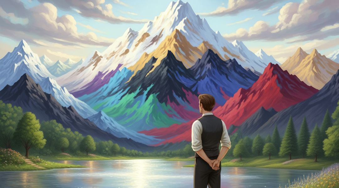Elképesztő táj Manó Országban! 🏔️✨ Hatalmas fésűkagyló házak és színes hegyek – ilyen az a hely, ahová a mesélőnk ágyúgolyóként repült. Készen állsz a kalandra?